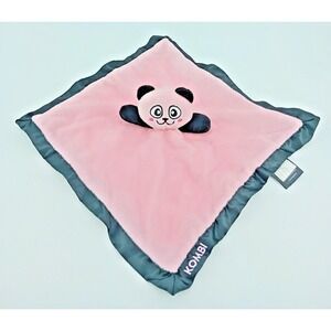 Kombi Cozy Animal Snugglers Security Baby Blanket Pink Panda Plush Lovey